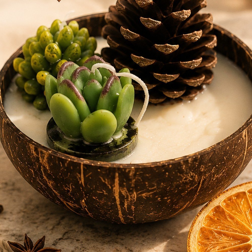 Coconut Shell Soy Candle